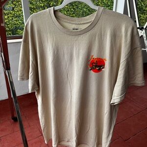 Beige Graphic Tee